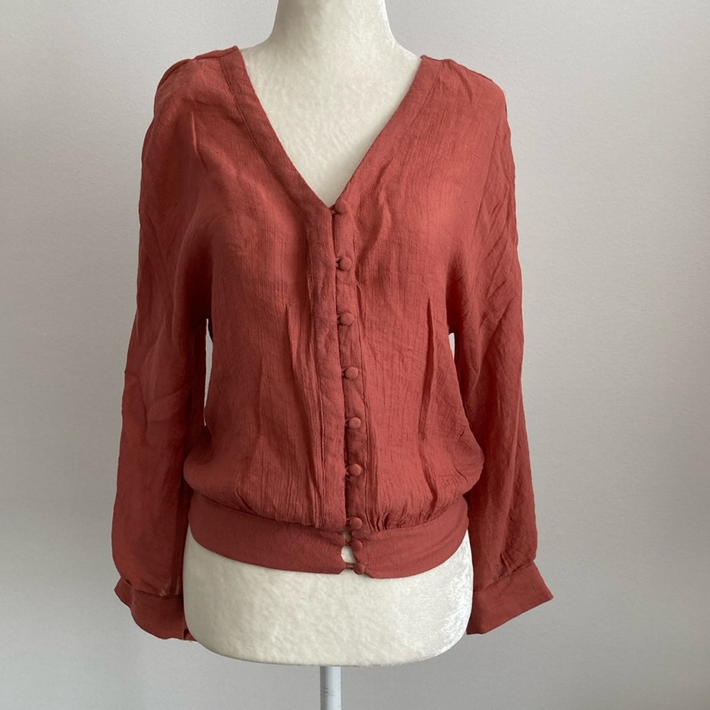 Pearl Clay Button Down Top